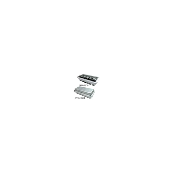 Solenoid valve enclosure, 12 solenoids, weatherproof enclosure, 24 VDC.